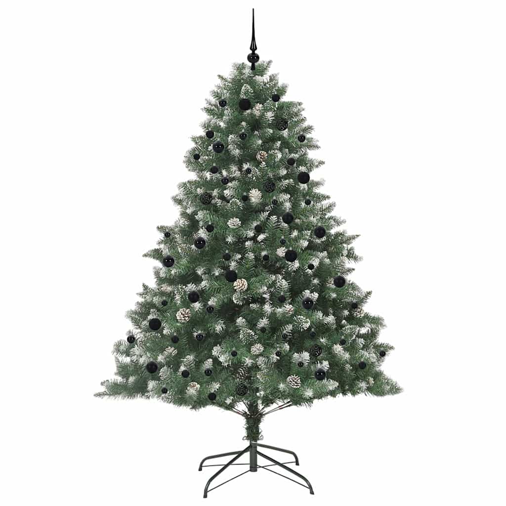 Kunstkerstboom met 300 LED Groen 240 cm PVC en Plastic en Staal is nu te koop bij PeponiXL, paradijselijk wonen!