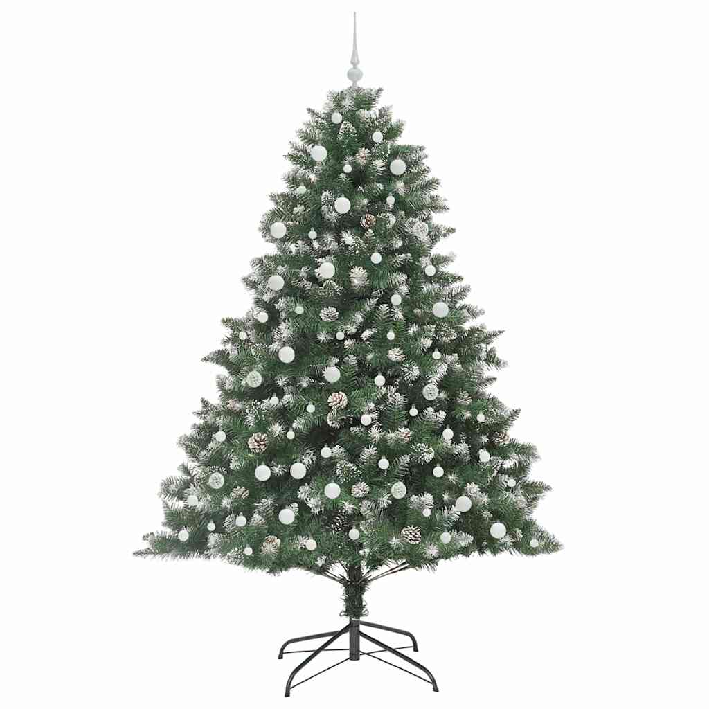 Kunstkerstboom met 300 LED Groen 240 cm PVC en Plastic en Staal is nu te koop bij PeponiXL, paradijselijk wonen!