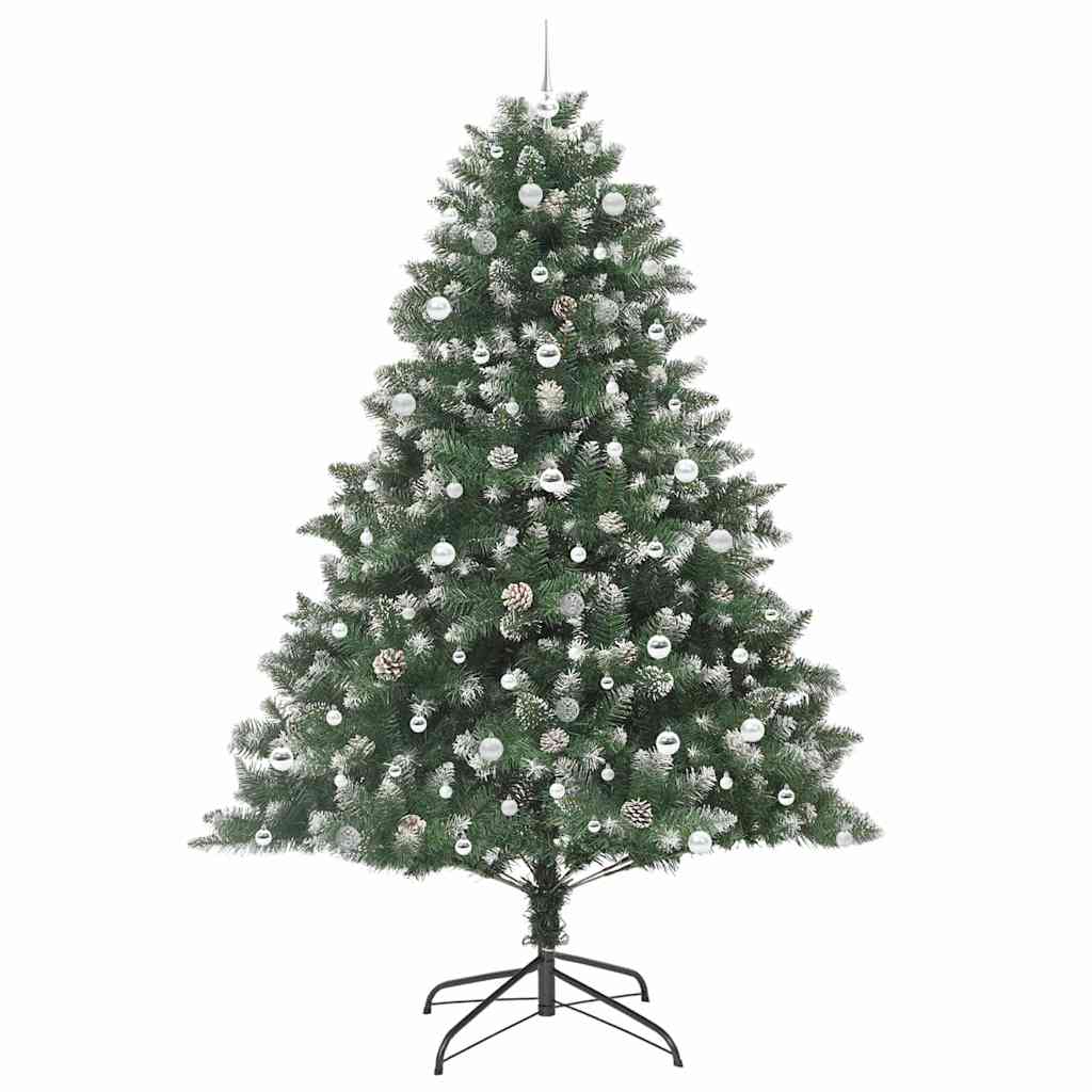Kunstkerstboom met 300 LED Groen 240 cm PVC en Plastic en Staal is nu te koop bij PeponiXL, paradijselijk wonen!
