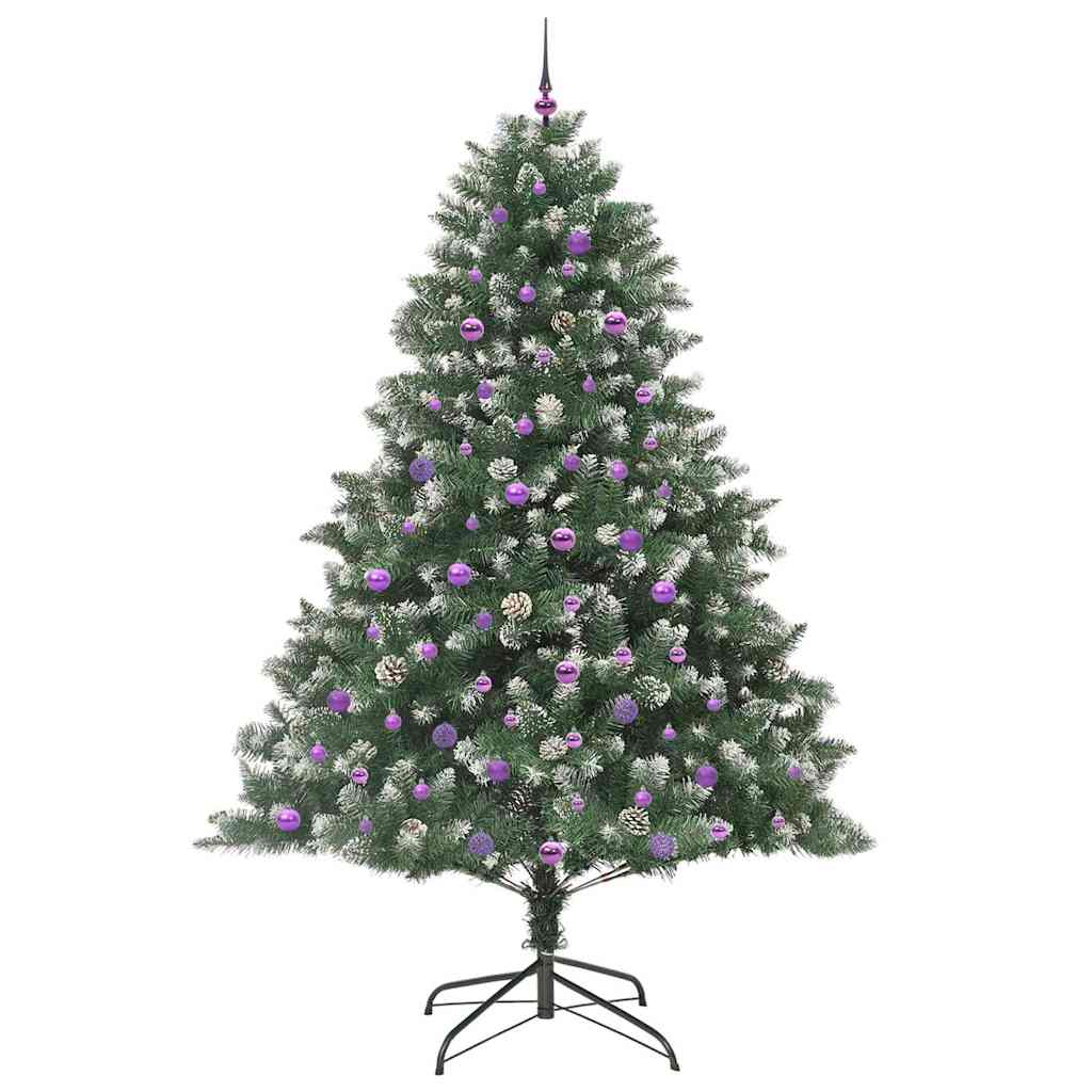 Kunstkerstboom met 300 LED Groen 240 cm PVC en Plastic en Staal is nu te koop bij PeponiXL, paradijselijk wonen!