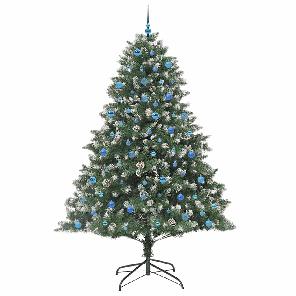 Kunstkerstboom met 300 LED Groen 240 cm PVC en Plastic en Staal is nu te koop bij PeponiXL, paradijselijk wonen!