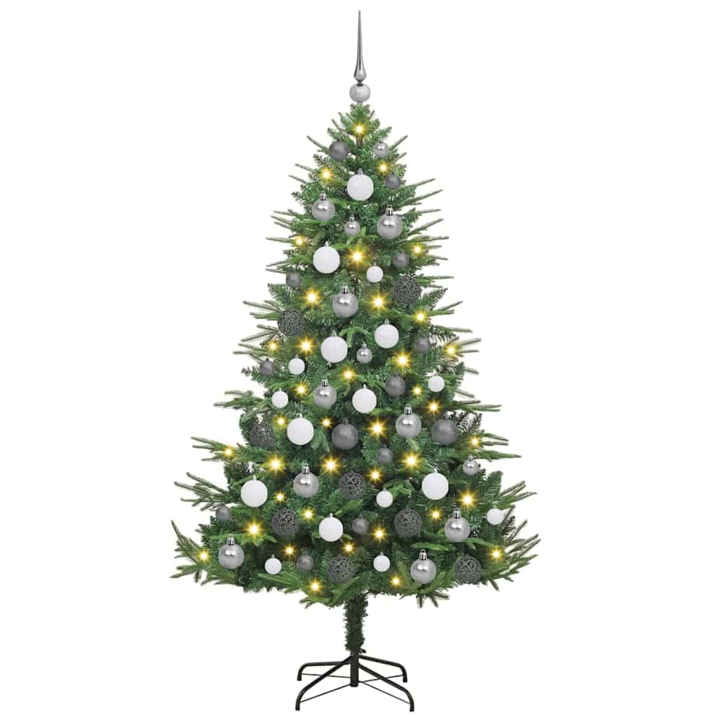 Artificial Pre-lit Kerstboom met Ballenset Groen 180 cm is nu te koop bij PeponiXL, paradijselijk wonen!