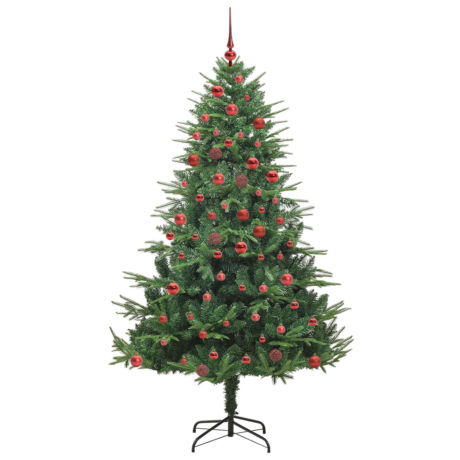 Artificial Pre-lit Kerstboom met Ballenset Groen 180 cm is nu te koop bij PeponiXL, paradijselijk wonen!
