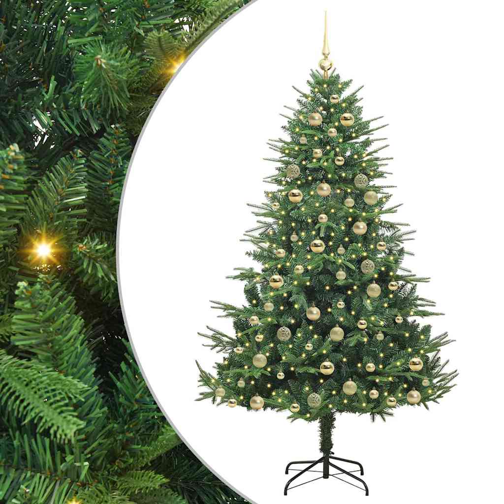 Artificial Pre-lit Kerstboom met Ballenset Groen 180 cm is nu te koop bij PeponiXL, paradijselijk wonen!