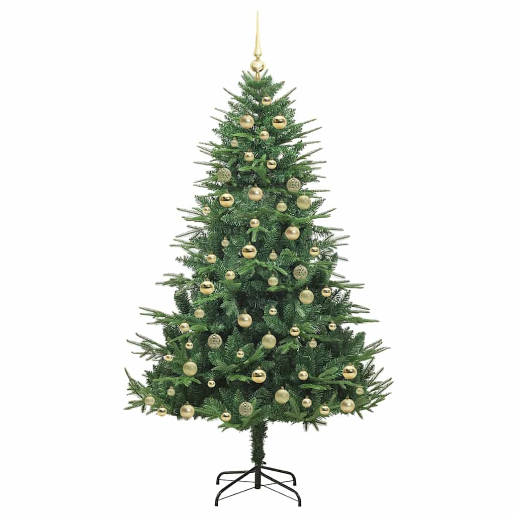 Artificial Pre-lit Kerstboom met Ballenset Groen 180 cm is nu te koop bij PeponiXL, paradijselijk wonen!