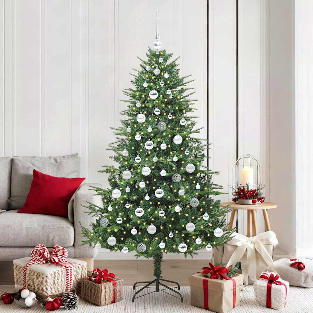 Artificial Pre-lit Kerstboom met Ballenset Groen 180 cm is nu te koop bij PeponiXL, paradijselijk wonen!