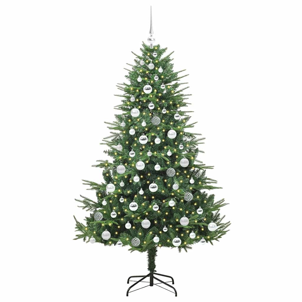 Artificial Pre-lit Kerstboom met Ballenset Groen 180 cm is nu te koop bij PeponiXL, paradijselijk wonen!