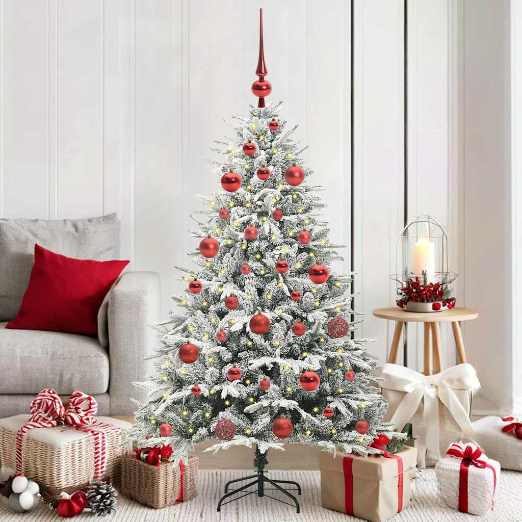 Artificial Pre-lit Kerstboom met Ballenset Groen 150 cm is nu te koop bij PeponiXL, paradijselijk wonen!