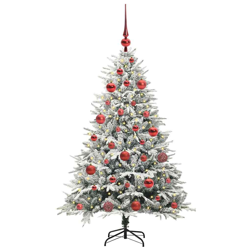 Artificial Pre-lit Kerstboom met Ballenset Groen 150 cm is nu te koop bij PeponiXL, paradijselijk wonen!