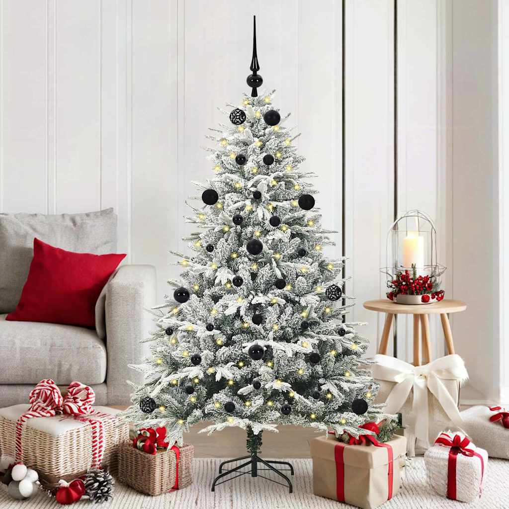 Artificial Pre-lit Kerstboom met Ballenset Groen 150 cm is nu te koop bij PeponiXL, paradijselijk wonen!