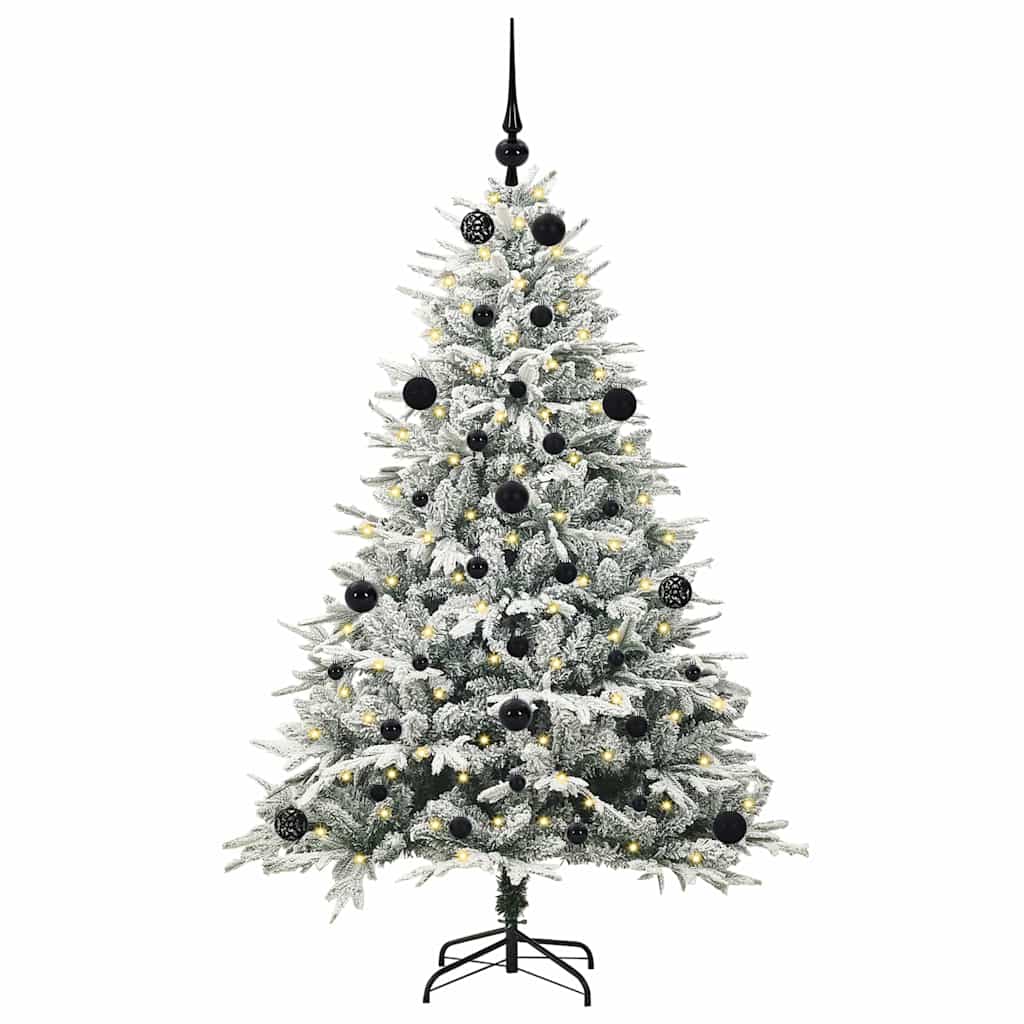 Artificial Pre-lit Kerstboom met Ballenset Groen 150 cm is nu te koop bij PeponiXL, paradijselijk wonen!