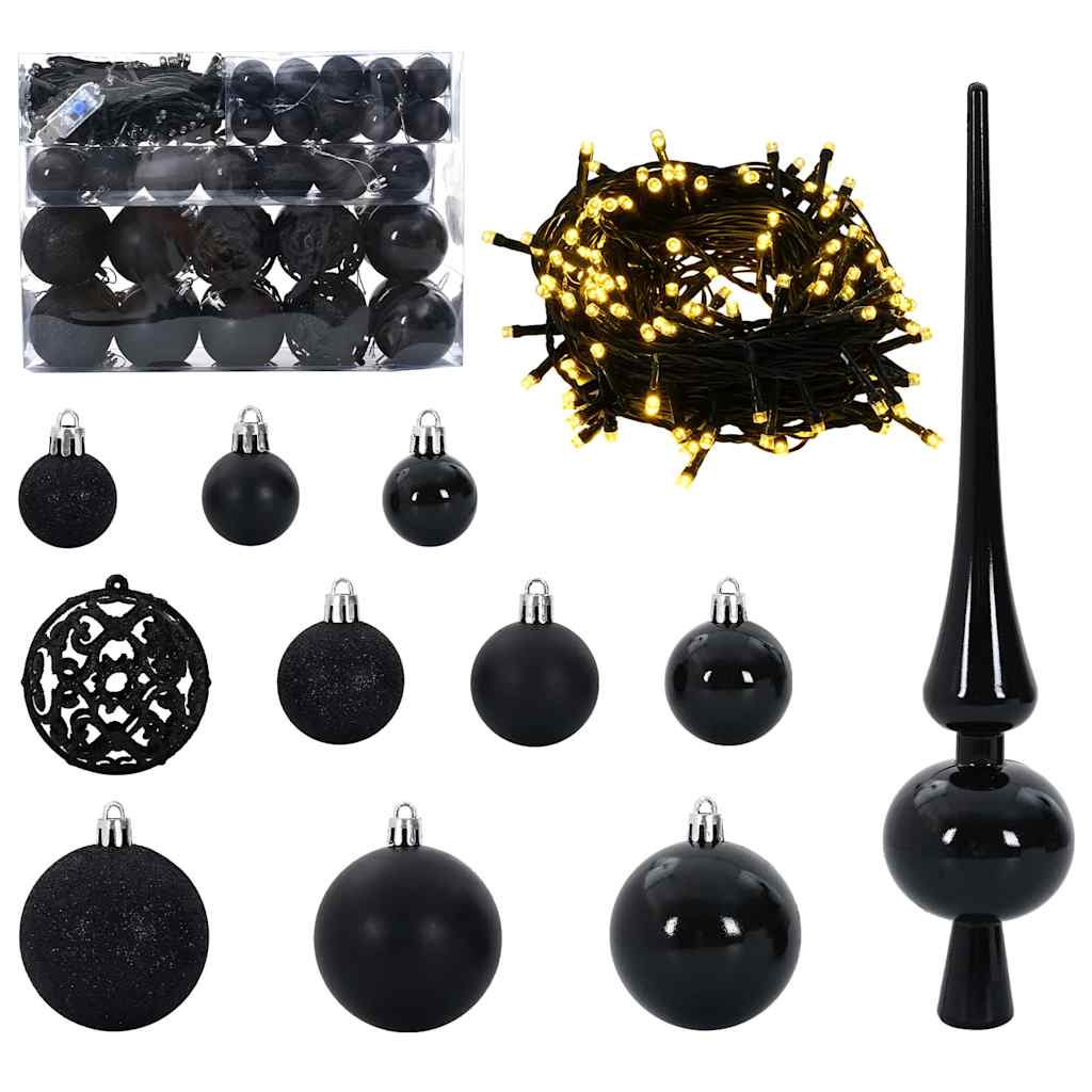 Artificial Pre-lit Kerstboom met Ballenset Groen 150 cm is nu te koop bij PeponiXL, paradijselijk wonen!