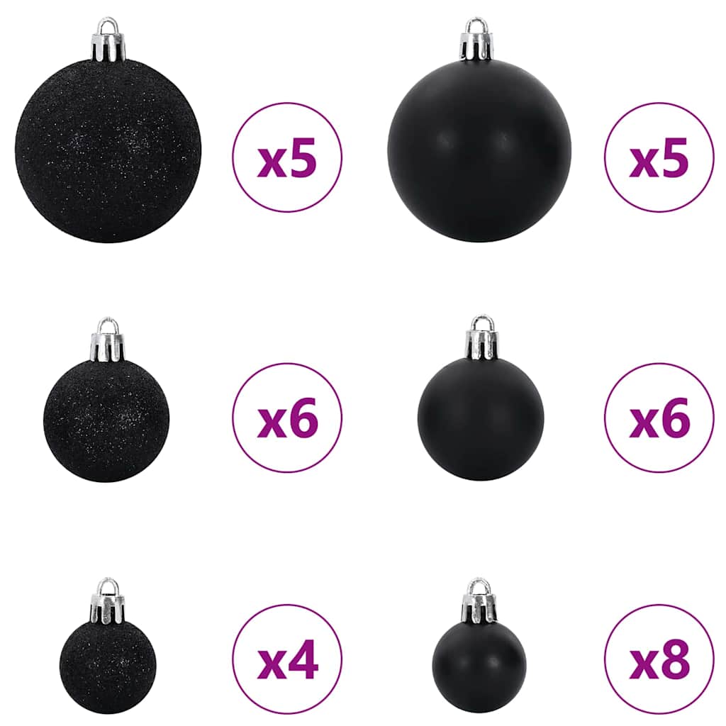 Artificial Pre-lit Kerstboom met Ballenset Groen 150 cm is nu te koop bij PeponiXL, paradijselijk wonen!