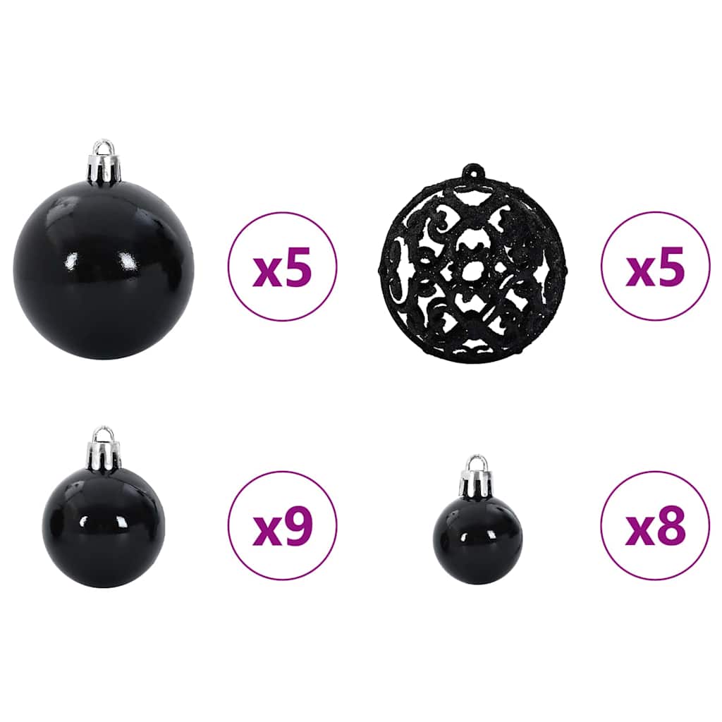 Artificial Pre-lit Kerstboom met Ballenset Groen 150 cm is nu te koop bij PeponiXL, paradijselijk wonen!