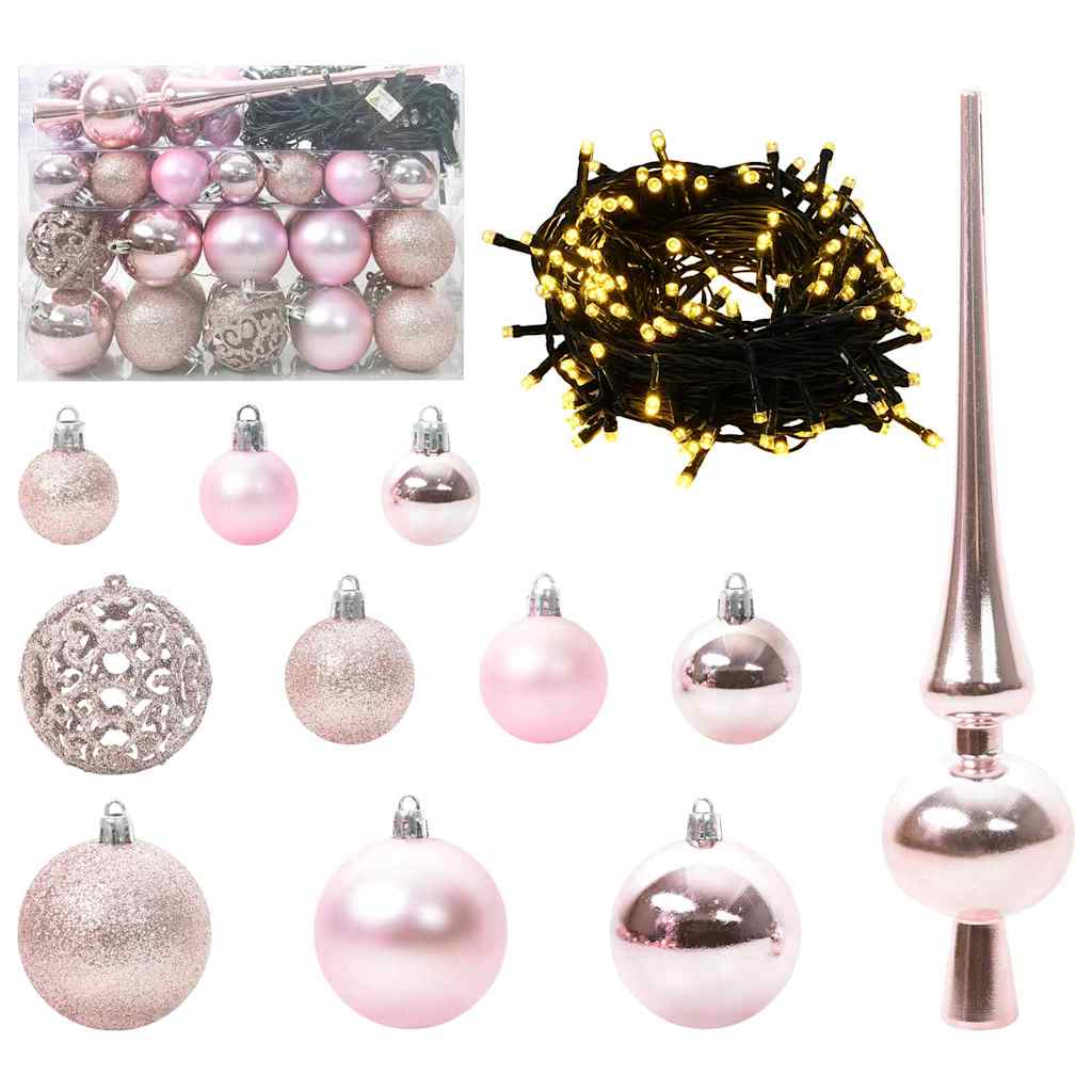 Artificial Pre-lit Kerstboom met Ballenset Groen 150 cm is nu te koop bij PeponiXL, paradijselijk wonen!