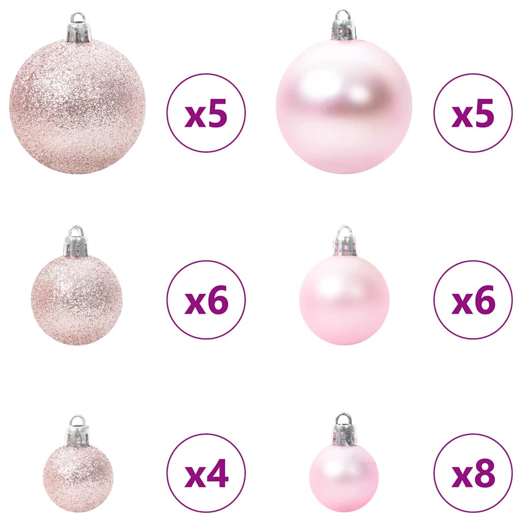 Artificial Pre-lit Kerstboom met Ballenset Groen 150 cm is nu te koop bij PeponiXL, paradijselijk wonen!