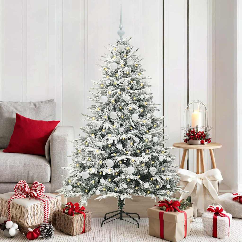 Artificial Pre-lit Kerstboom met Ballenset Groen 150 cm is nu te koop bij PeponiXL, paradijselijk wonen!