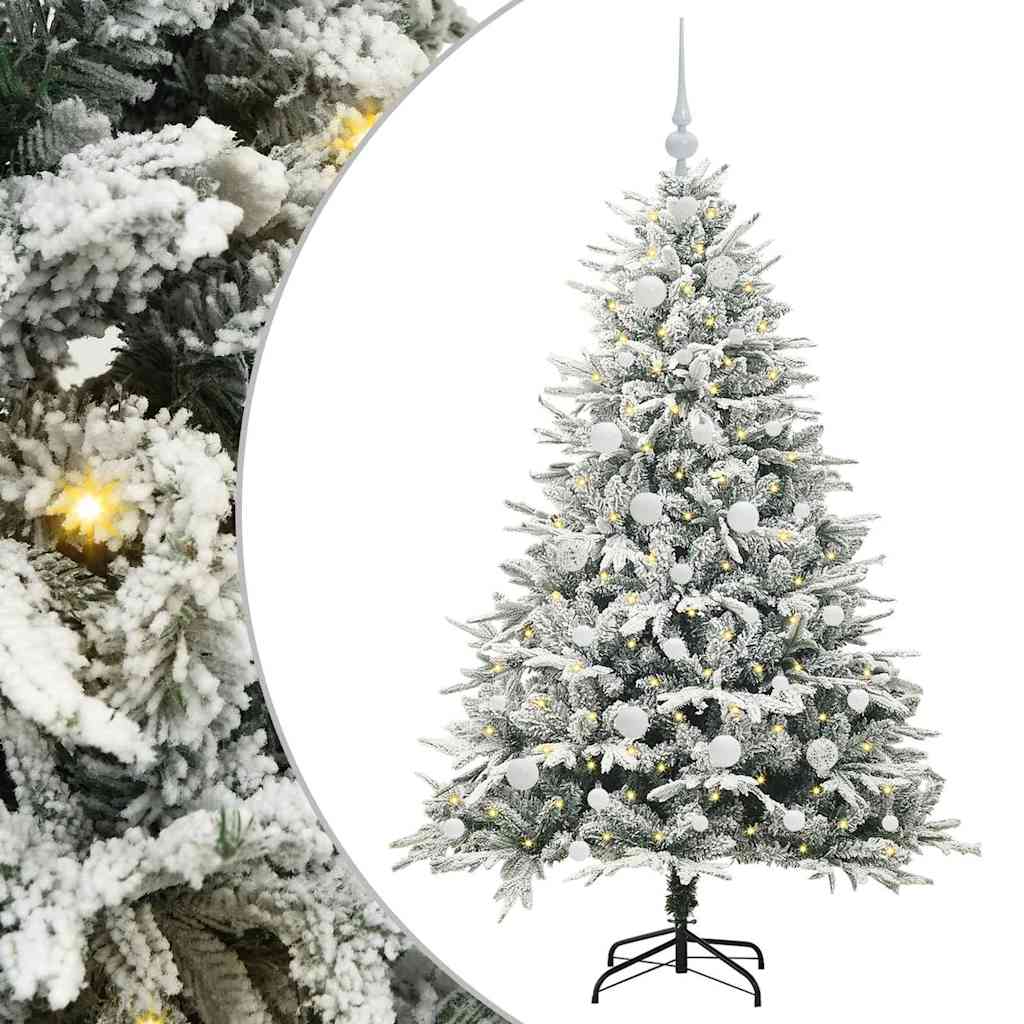 Artificial Pre-lit Kerstboom met Ballenset Groen 150 cm is nu te koop bij PeponiXL, paradijselijk wonen!