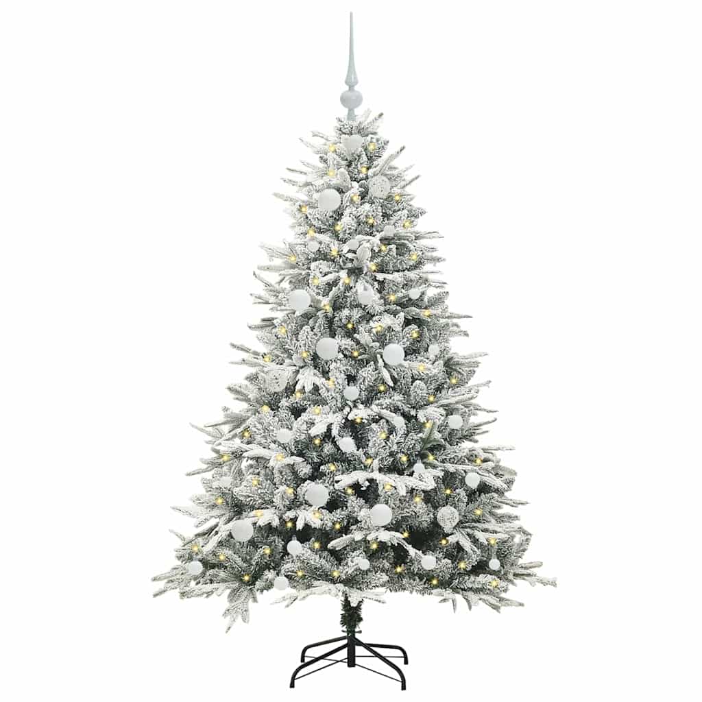 Artificial Pre-lit Kerstboom met Ballenset Groen 150 cm is nu te koop bij PeponiXL, paradijselijk wonen!
