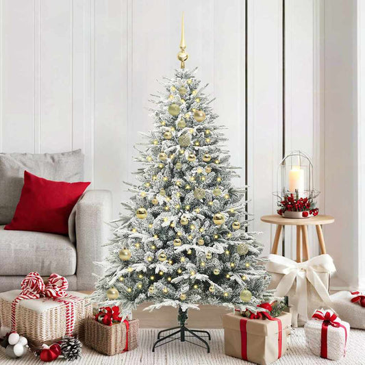 Artificial Pre-lit Kerstboom met Ballenset Groen 150 cm is nu te koop bij PeponiXL, paradijselijk wonen!