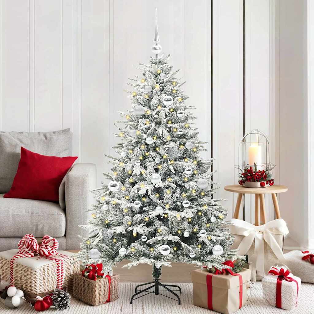 Artificial Pre-lit Kerstboom met Ballenset Groen 150 cm is nu te koop bij PeponiXL, paradijselijk wonen!