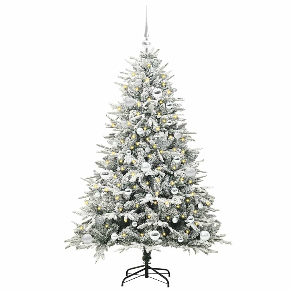 Artificial Pre-lit Kerstboom met Ballenset Groen 150 cm is nu te koop bij PeponiXL, paradijselijk wonen!