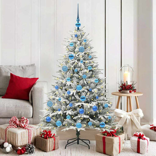 Artificial Pre-lit Kerstboom met Ballenset Groen 150 cm is nu te koop bij PeponiXL, paradijselijk wonen!
