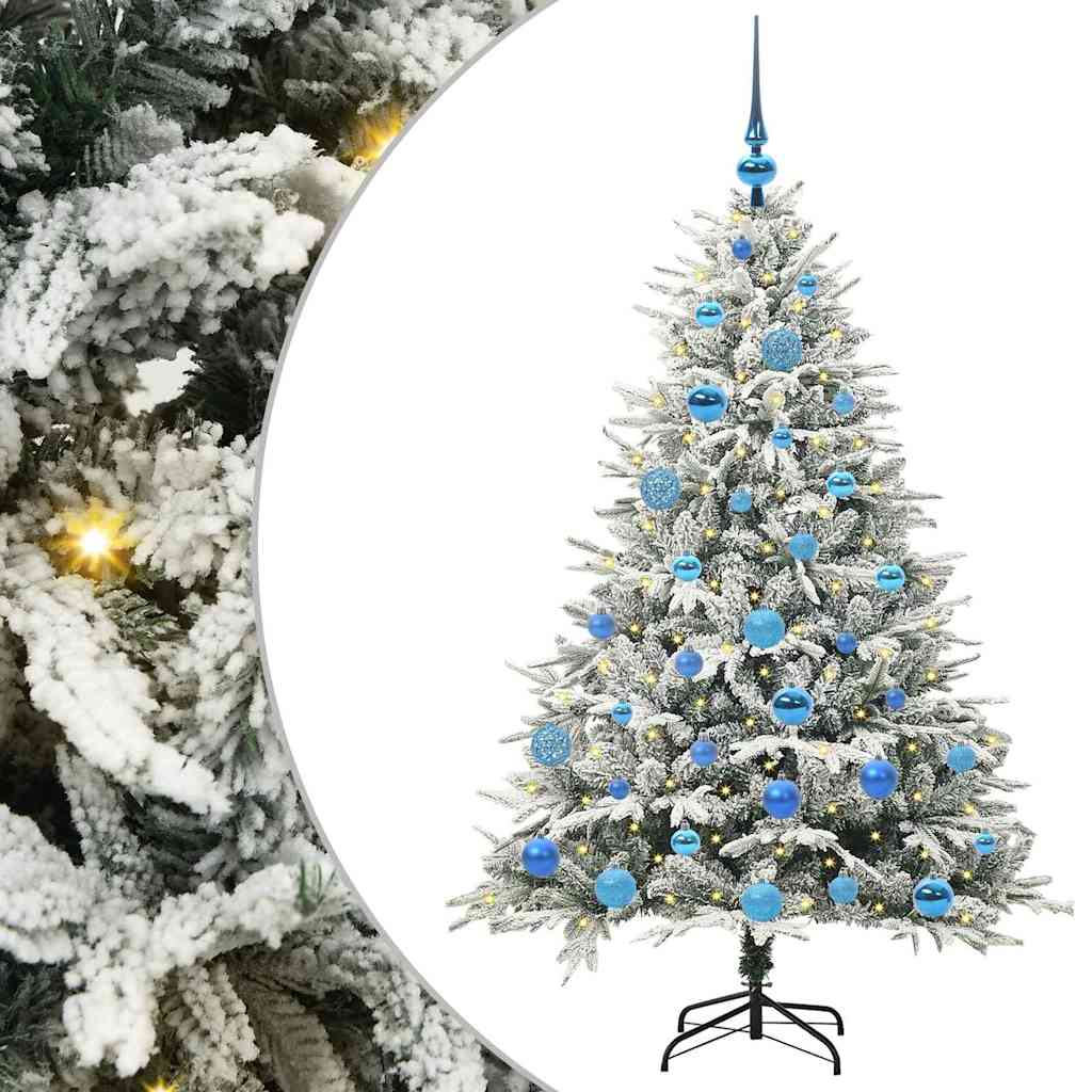 Artificial Pre-lit Kerstboom met Ballenset Groen 150 cm is nu te koop bij PeponiXL, paradijselijk wonen!