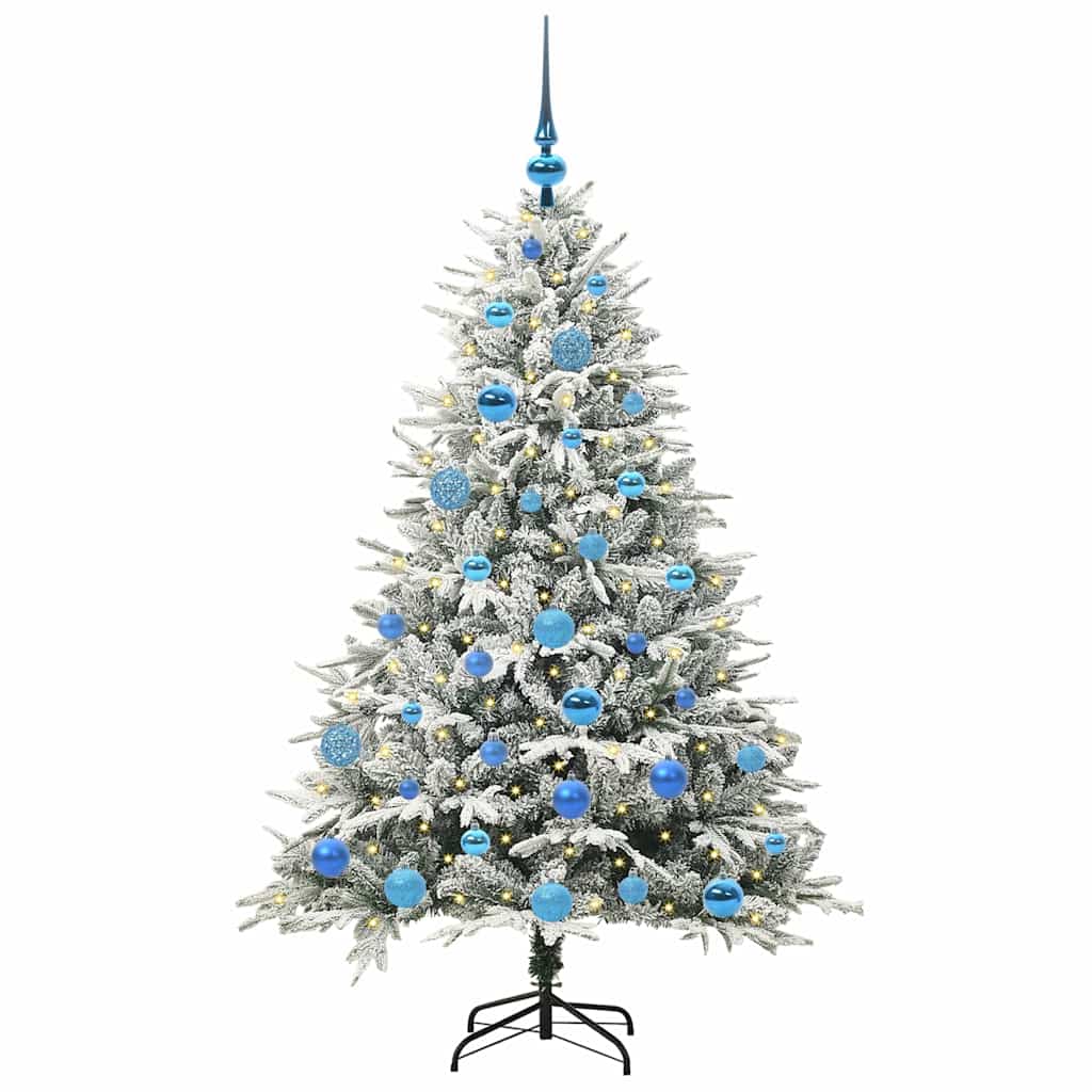 Artificial Pre-lit Kerstboom met Ballenset Groen 150 cm is nu te koop bij PeponiXL, paradijselijk wonen!