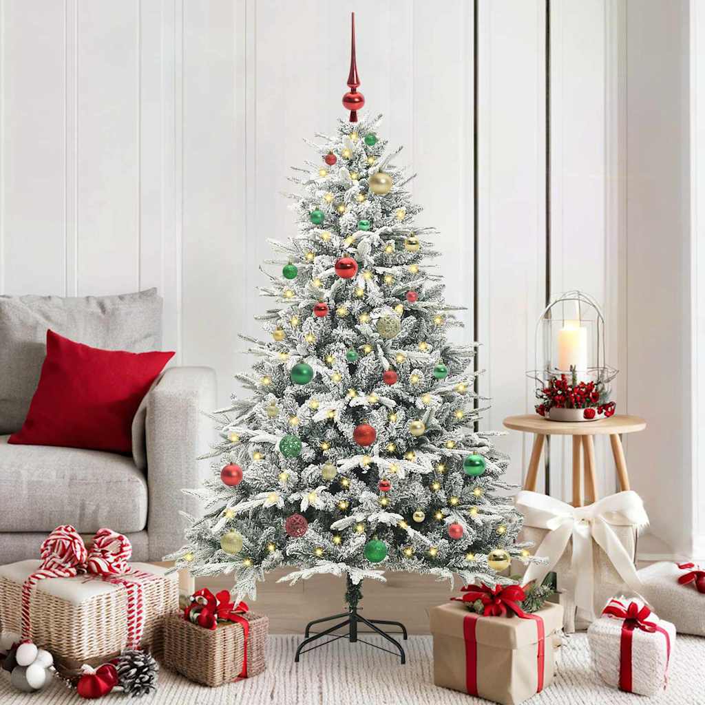 Artificial Pre-lit Kerstboom met Ballenset Groen 150 cm is nu te koop bij PeponiXL, paradijselijk wonen!