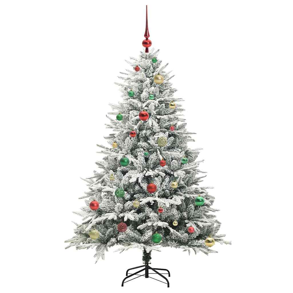 Artificial Pre-lit Kerstboom met Ballenset Groen 150 cm is nu te koop bij PeponiXL, paradijselijk wonen!