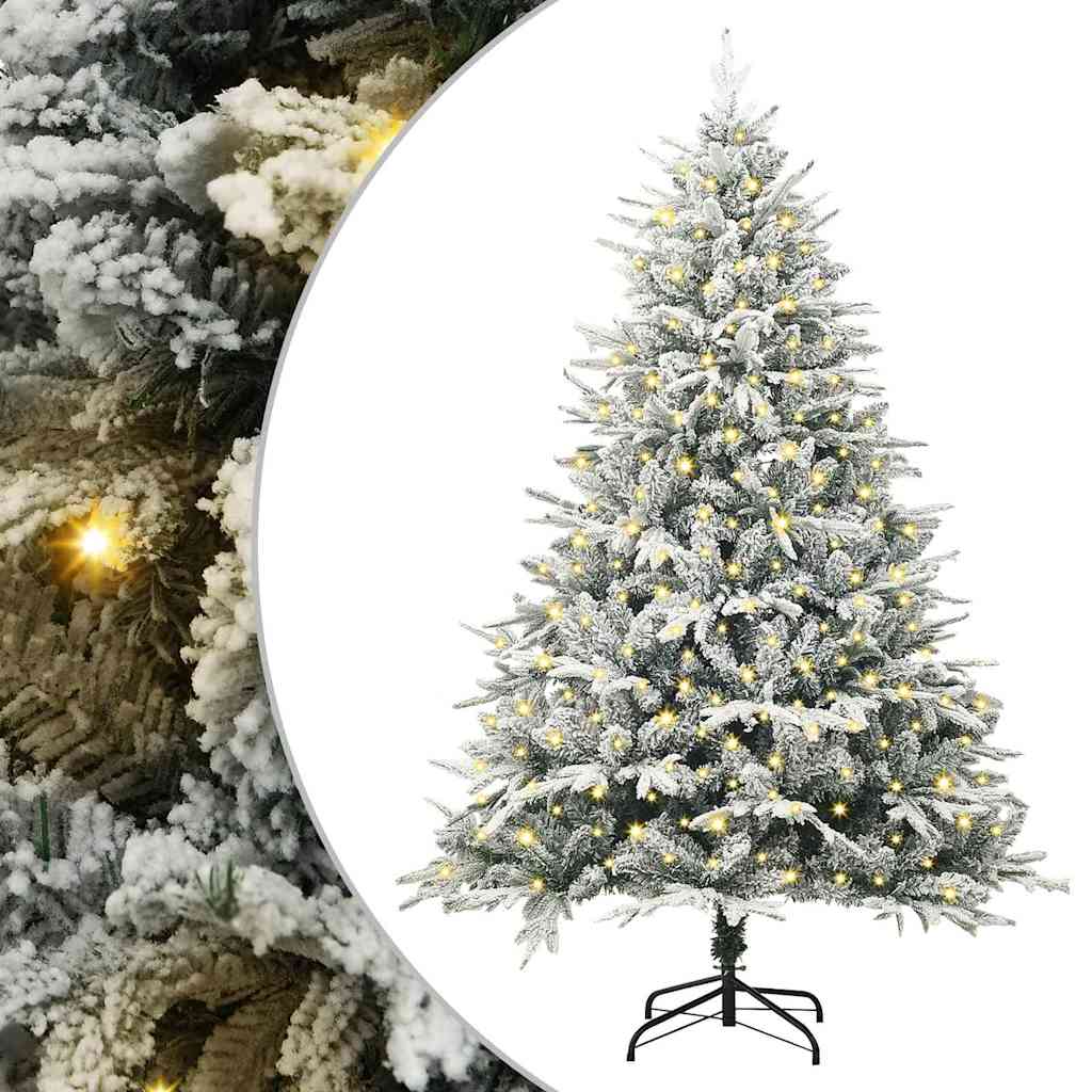 Kunst Kerstboom met verlichting Groen 180 cm PVC en PE is nu te koop bij PeponiXL, paradijselijk wonen!