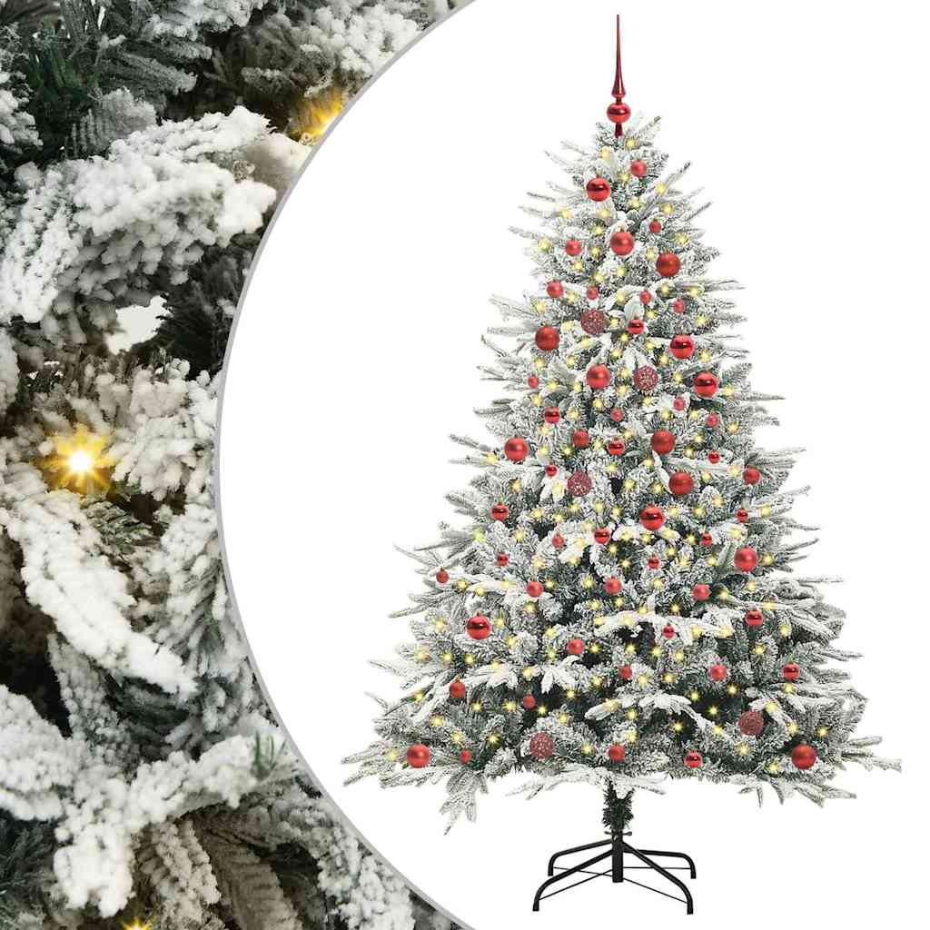 Artificial Pre-lit Kerstboom met Ballenset Groen 180 cm is nu te koop bij PeponiXL, paradijselijk wonen!
