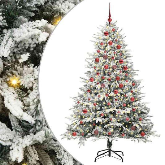 Artificial Pre-lit Kerstboom met Ballenset Groen 180 cm is nu te koop bij PeponiXL, paradijselijk wonen!