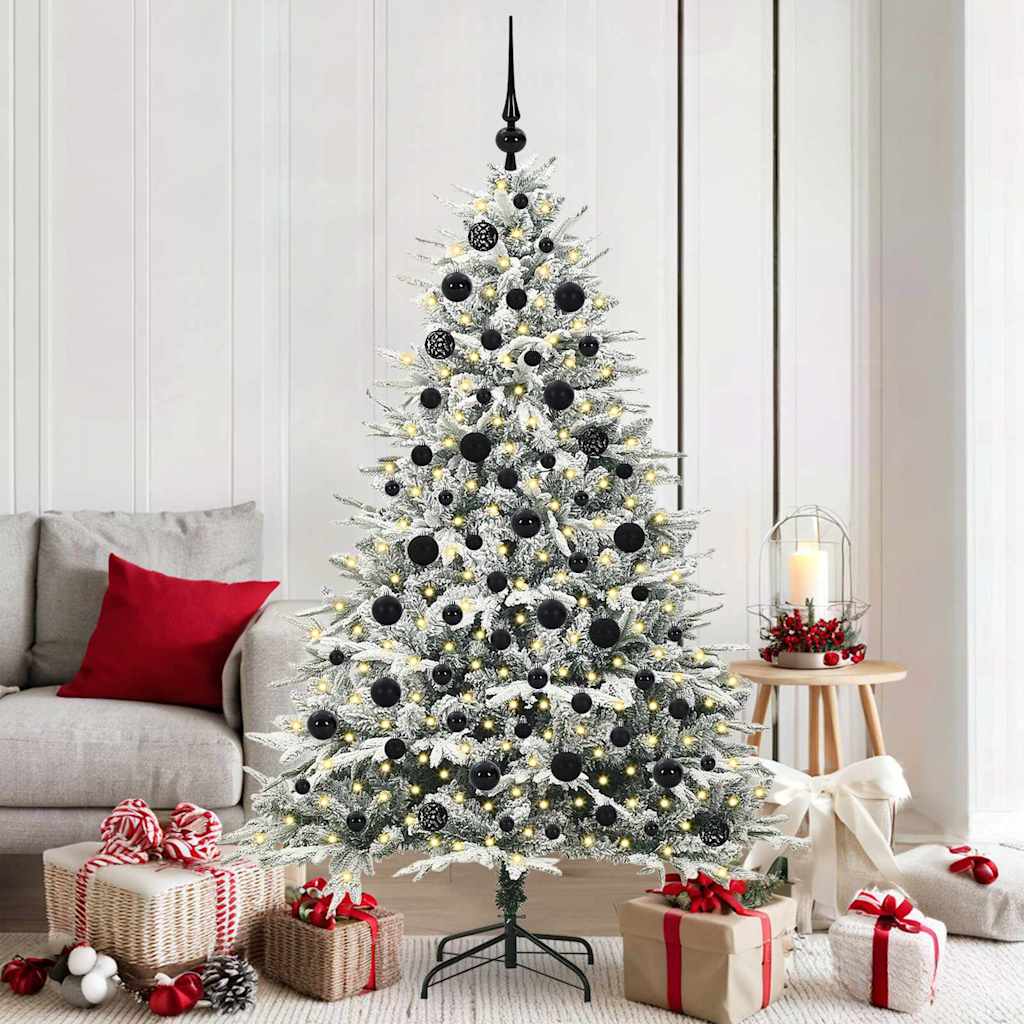 Artificial Pre-lit Kerstboom met Ballenset Groen 180 cm is nu te koop bij PeponiXL, paradijselijk wonen!