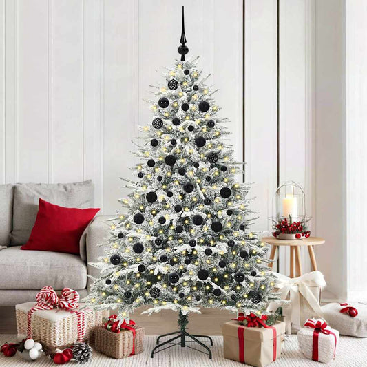 Artificial Pre-lit Kerstboom met Ballenset Groen 180 cm is nu te koop bij PeponiXL, paradijselijk wonen!