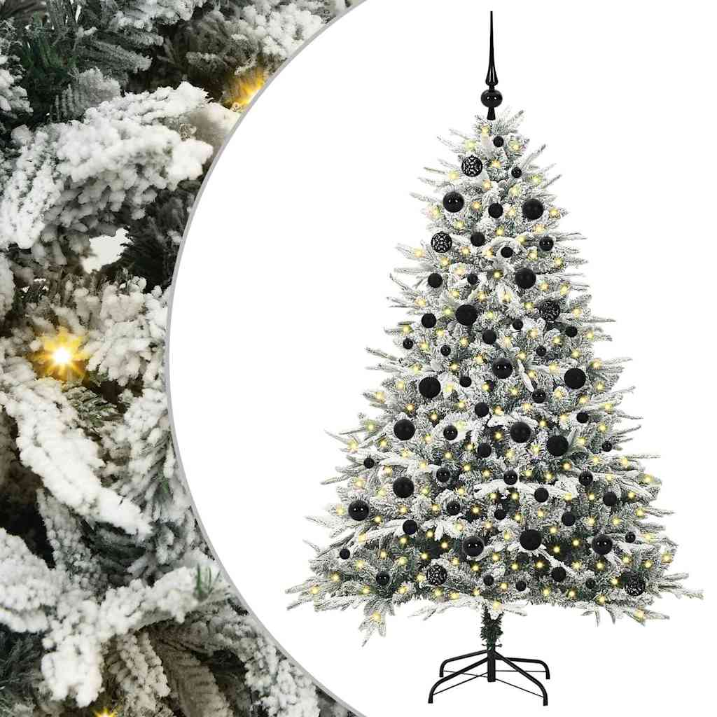 Artificial Pre-lit Kerstboom met Ballenset Groen 180 cm is nu te koop bij PeponiXL, paradijselijk wonen!