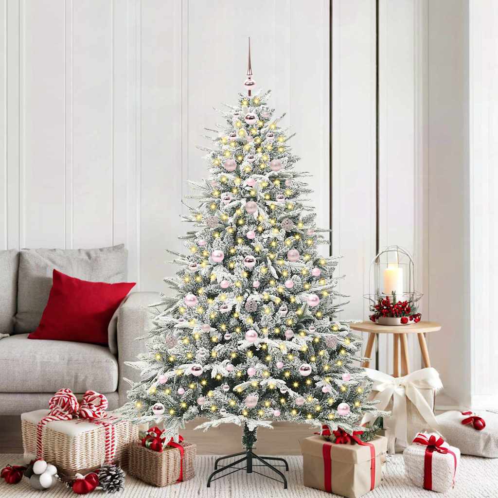 Artificial Pre-lit Kerstboom met Ballenset Groen 180 cm is nu te koop bij PeponiXL, paradijselijk wonen!