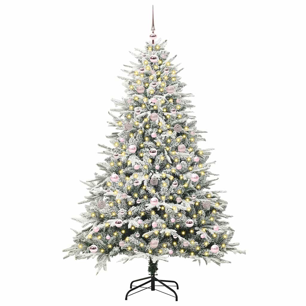 Artificial Pre-lit Kerstboom met Ballenset Groen 180 cm is nu te koop bij PeponiXL, paradijselijk wonen!