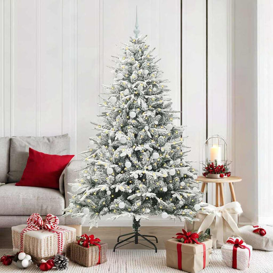 Artificial Pre-lit Kerstboom met Ballenset Groen 180 cm is nu te koop bij PeponiXL, paradijselijk wonen!