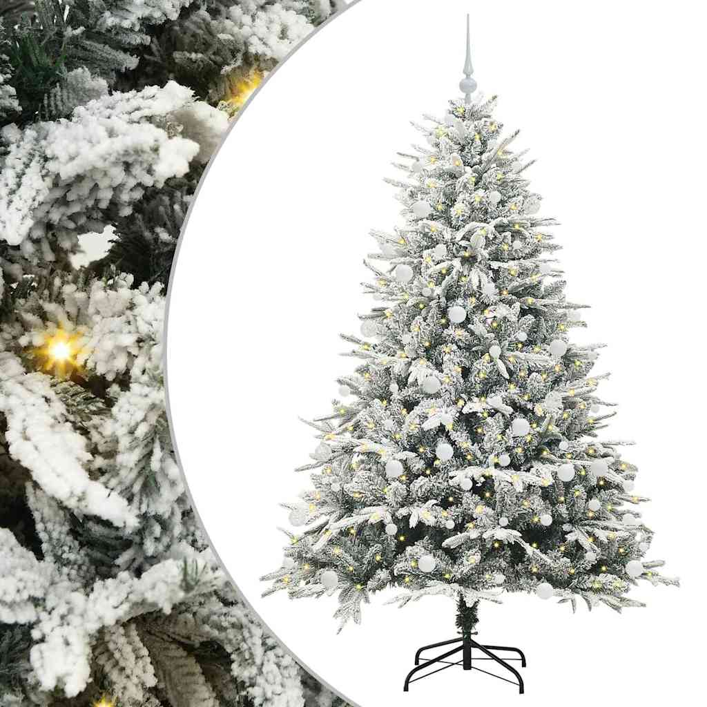 Artificial Pre-lit Kerstboom met Ballenset Groen 180 cm is nu te koop bij PeponiXL, paradijselijk wonen!