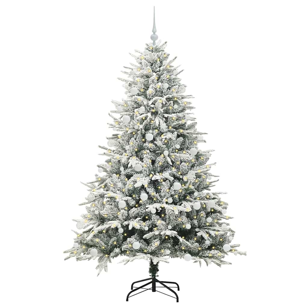 Artificial Pre-lit Kerstboom met Ballenset Groen 180 cm is nu te koop bij PeponiXL, paradijselijk wonen!