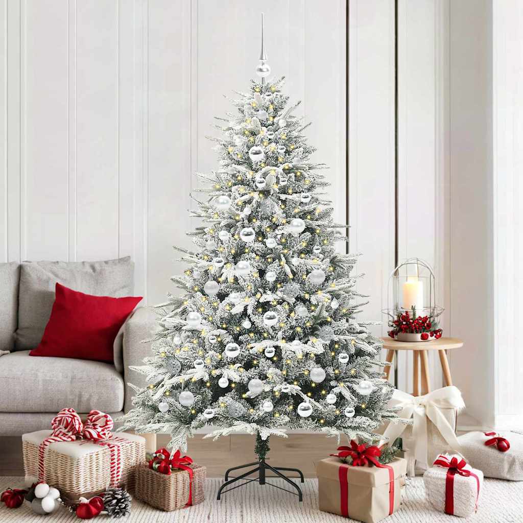Artificial Pre-lit Kerstboom met Ballenset Groen 180 cm is nu te koop bij PeponiXL, paradijselijk wonen!