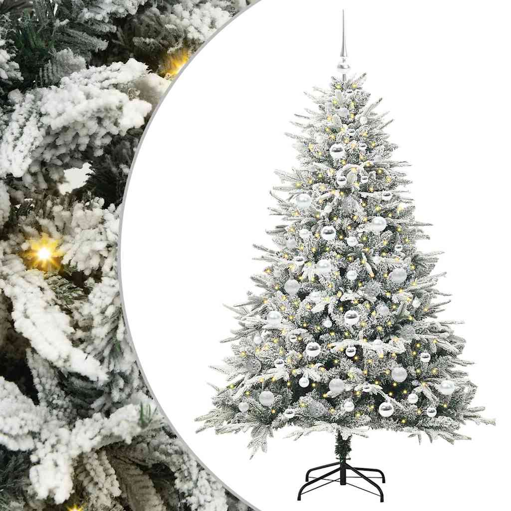 Artificial Pre-lit Kerstboom met Ballenset Groen 180 cm is nu te koop bij PeponiXL, paradijselijk wonen!