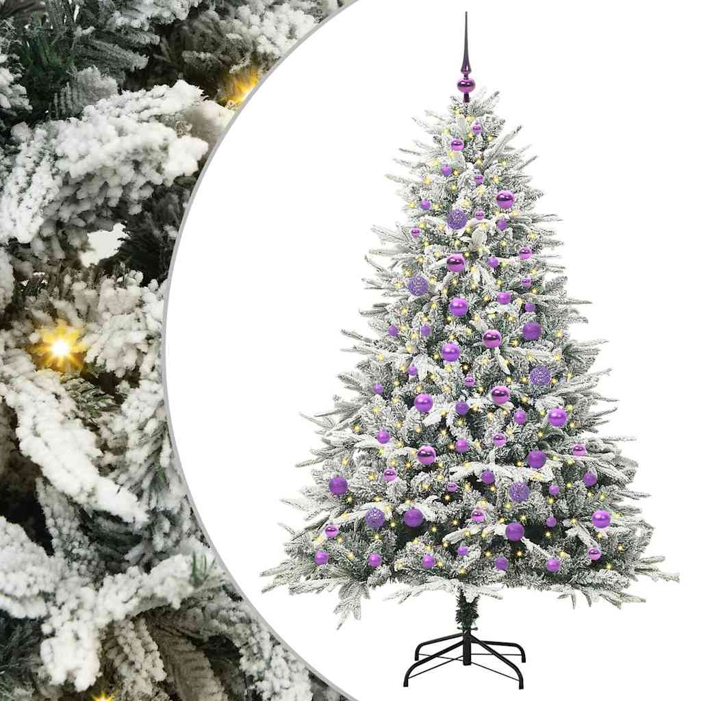 Artificial Pre-lit Kerstboom met Ballenset Groen 180 cm is nu te koop bij PeponiXL, paradijselijk wonen!