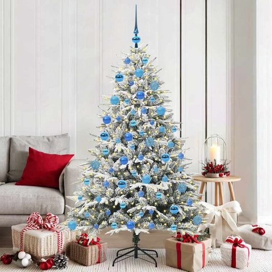 Artificial Pre-lit Kerstboom met Ballenset Groen 180 cm is nu te koop bij PeponiXL, paradijselijk wonen!