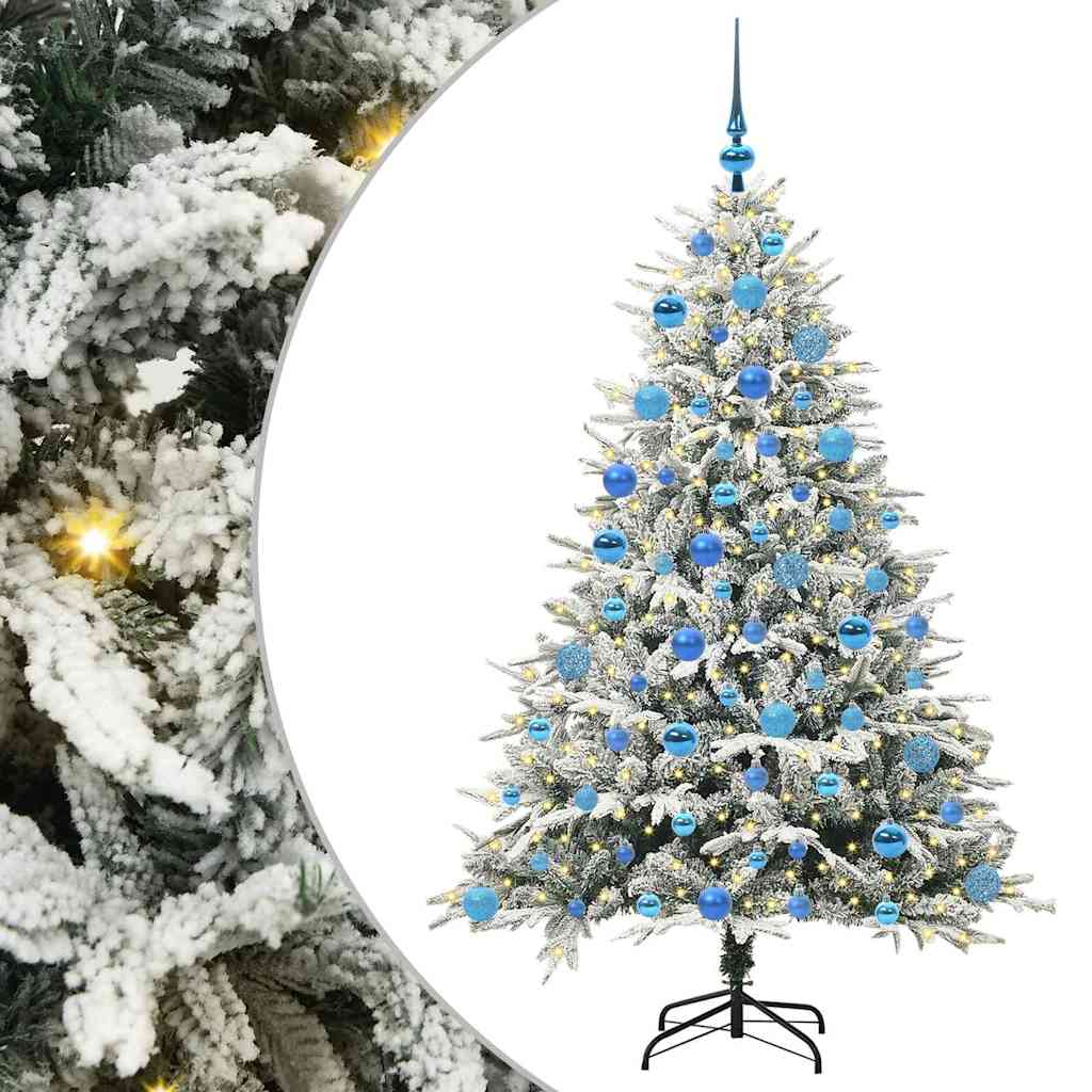 Artificial Pre-lit Kerstboom met Ballenset Groen 180 cm is nu te koop bij PeponiXL, paradijselijk wonen!