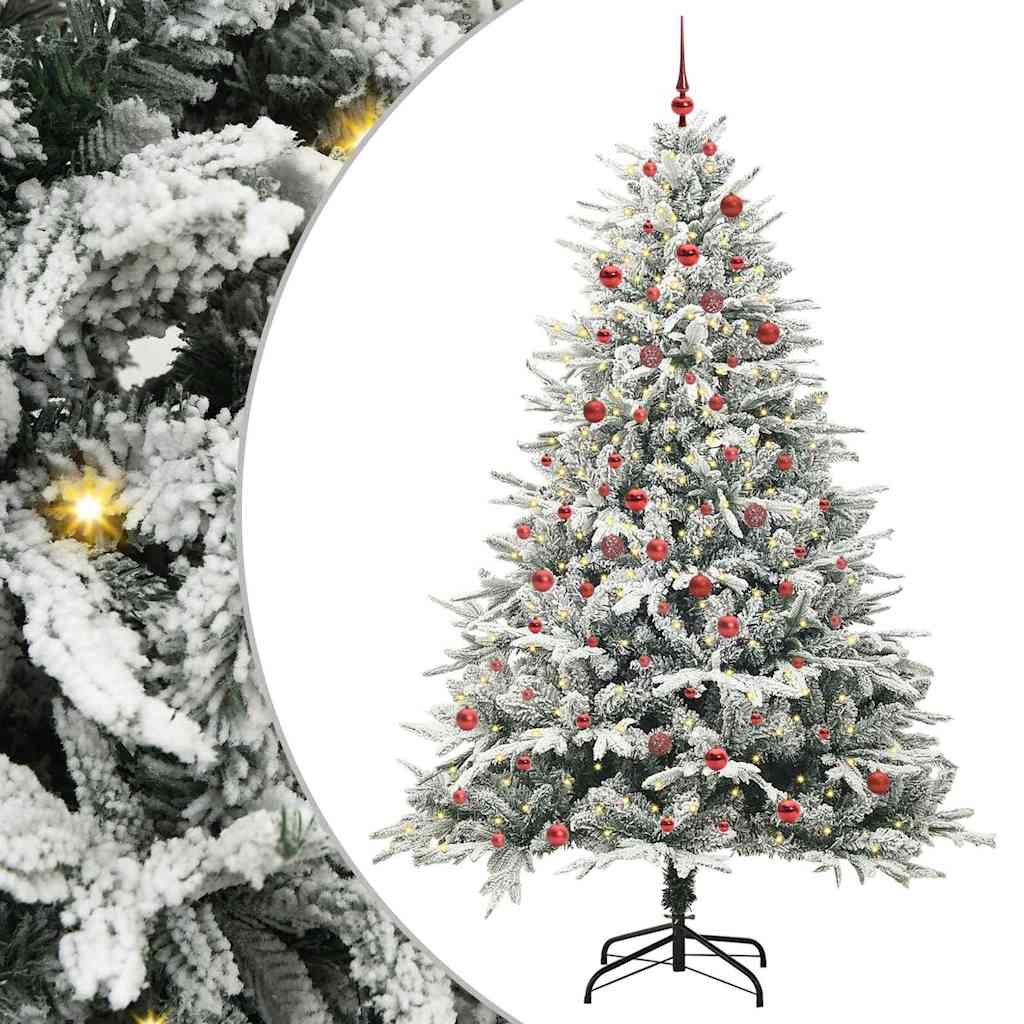 Artificial Pre-lit Kerstboom met Ballenset Groen 210 cm is nu te koop bij PeponiXL, paradijselijk wonen!