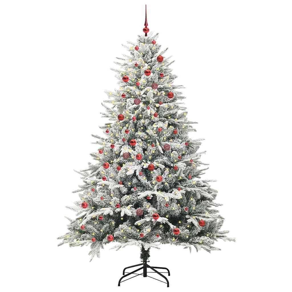 Artificial Pre-lit Kerstboom met Ballenset Groen 210 cm is nu te koop bij PeponiXL, paradijselijk wonen!