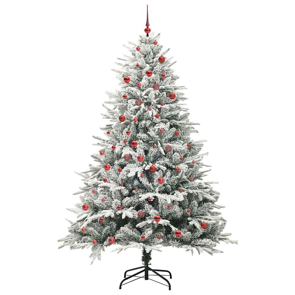 Artificial Pre-lit Kerstboom met Ballenset Groen 210 cm is nu te koop bij PeponiXL, paradijselijk wonen!